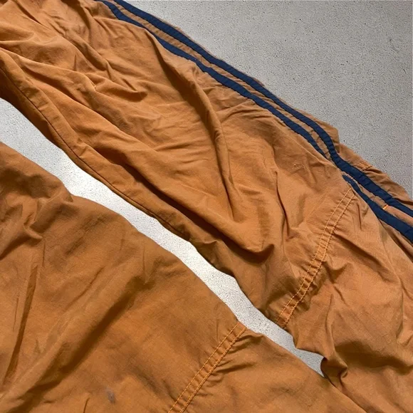 Vtg Abercrombie & Fitch Burnt Orange Nylon Track Pants | Y2K 90s - Picture 7 of 8